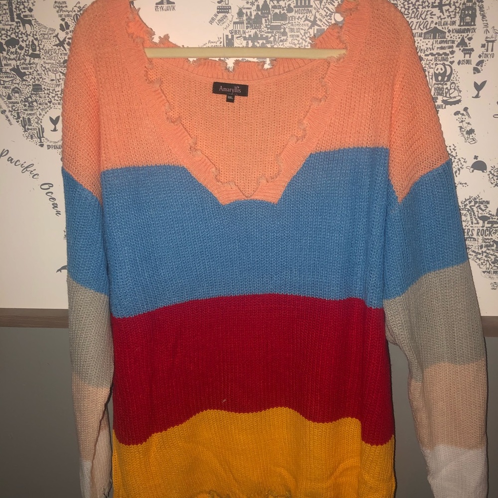 Colorful Striped Sweater